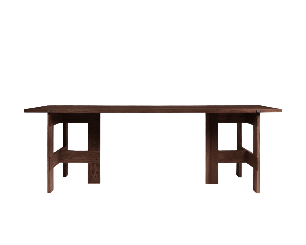 FRAMA - Farmhouse Trestle Table | Dark Oak | L220 Planks Frama