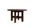 FRAMA - Farmhouse Trestle Table | Dark Oak | 120 Ø Round Frama