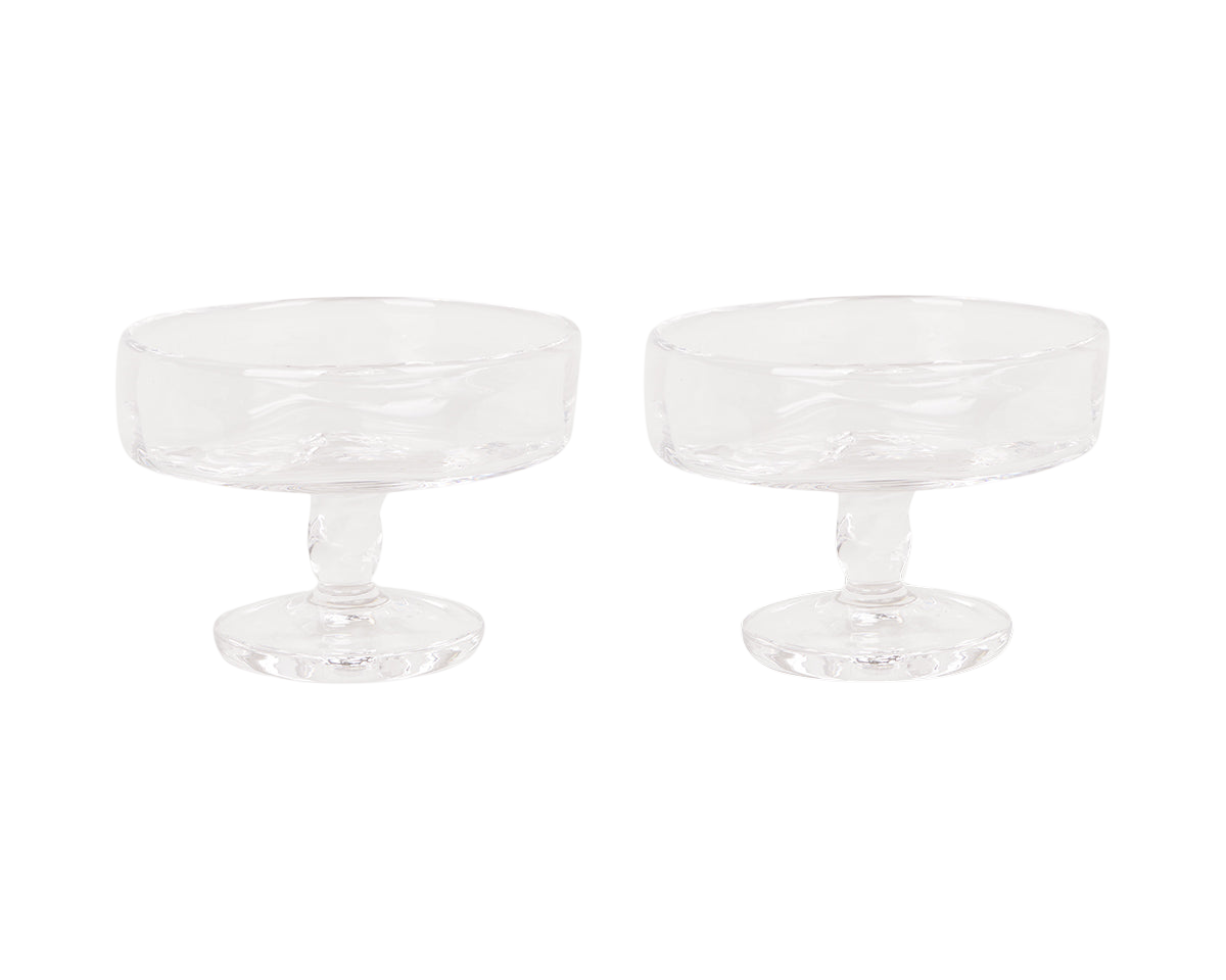 FRAMA - 0405 Stem Glass Set of Two | Clear | Wide Frama