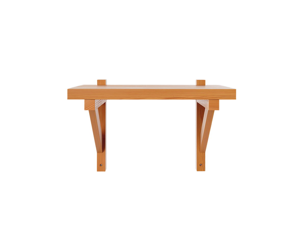 FRAMA - Bracket Shelf | Warm Brown Pine | Small FRAMA