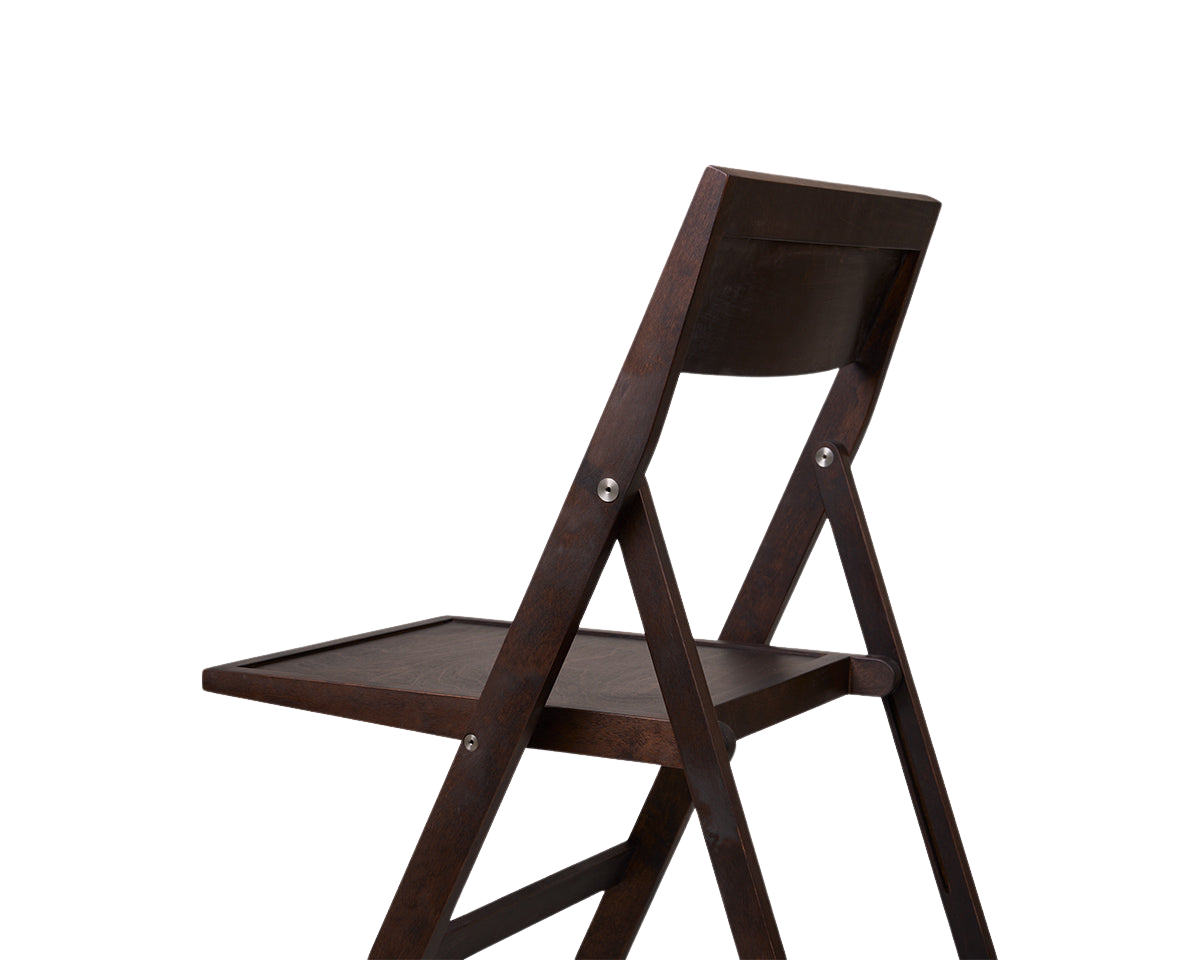 FRAMA - Folding Flat Chair | Dark Brown Birch Frama