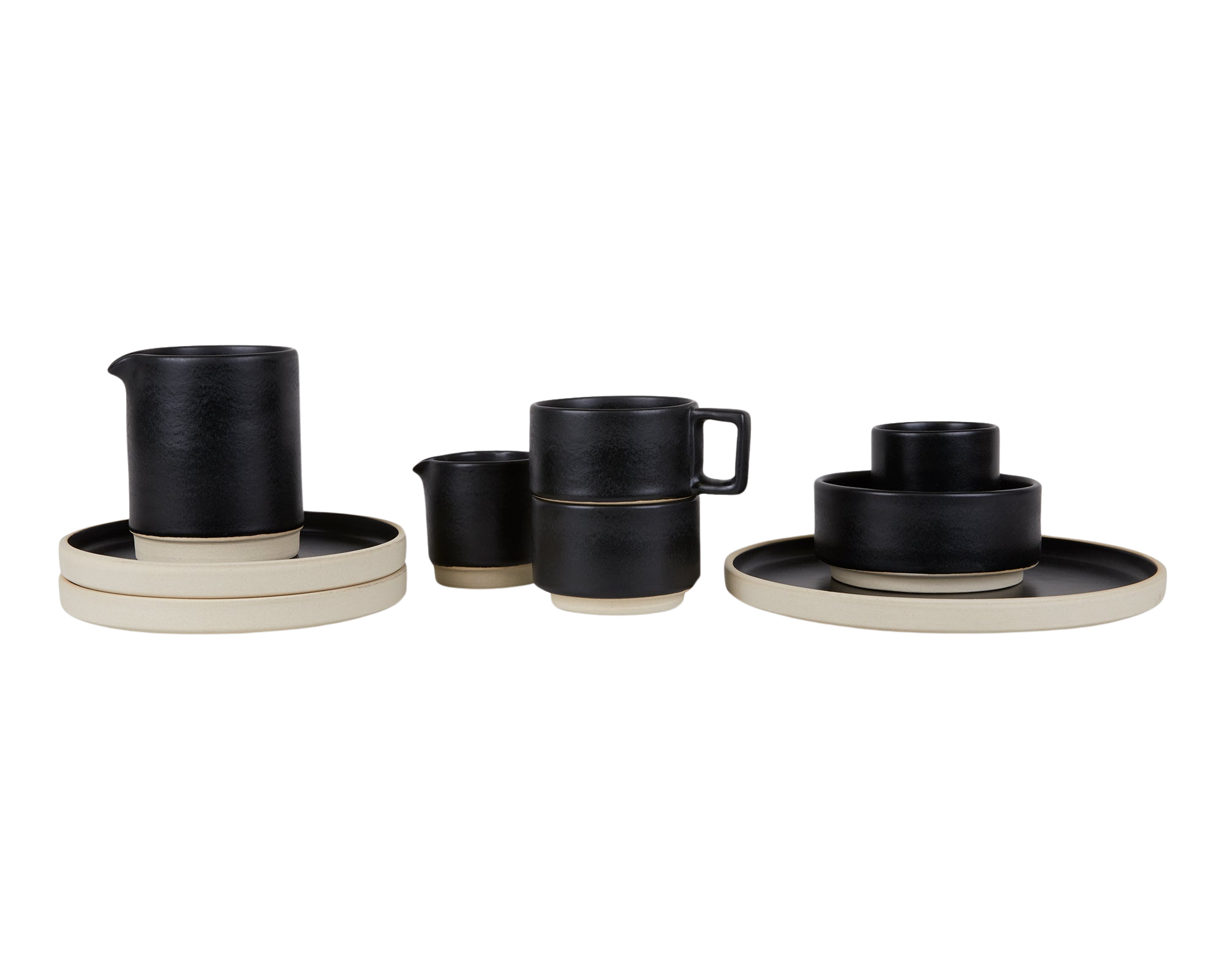 FRAMA - Otto Ceramic Bowls Set of Two | Black | Medium Frama