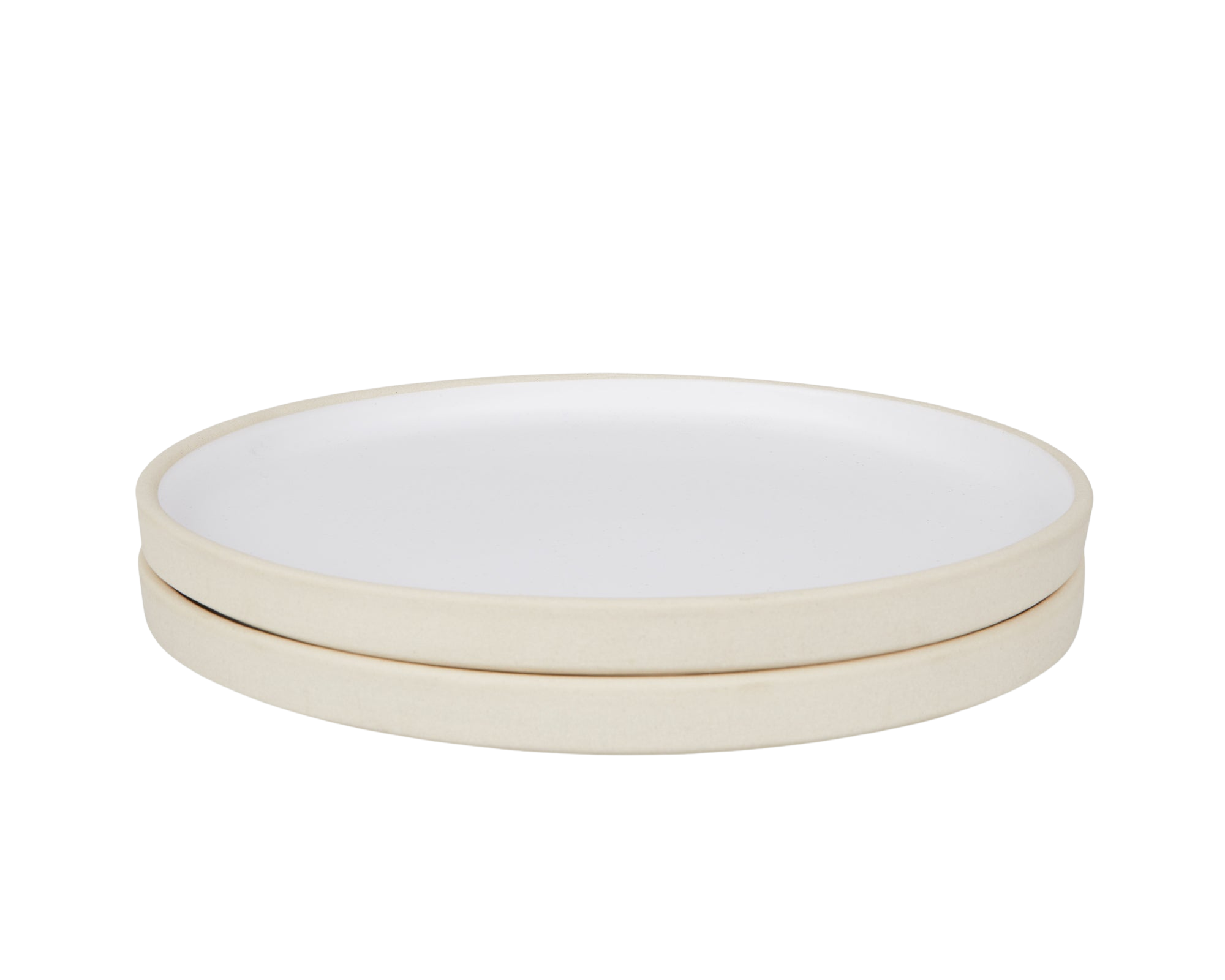 FRAMA - Otto Ceramic Plate Set of Two | White | Large Frama