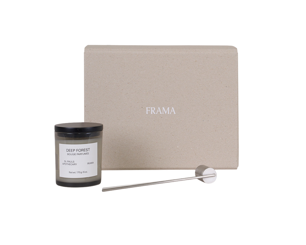 FRAMA - Gift Box: Scented Candle + Snuffer | Deep Forest St. Paul's Apothecary