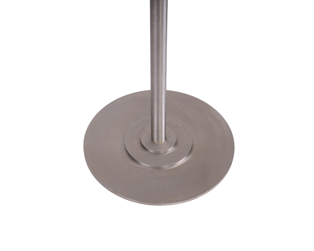 FRAMA - Table 57 | Yellow Limestone / Stainless Steel | Ø55