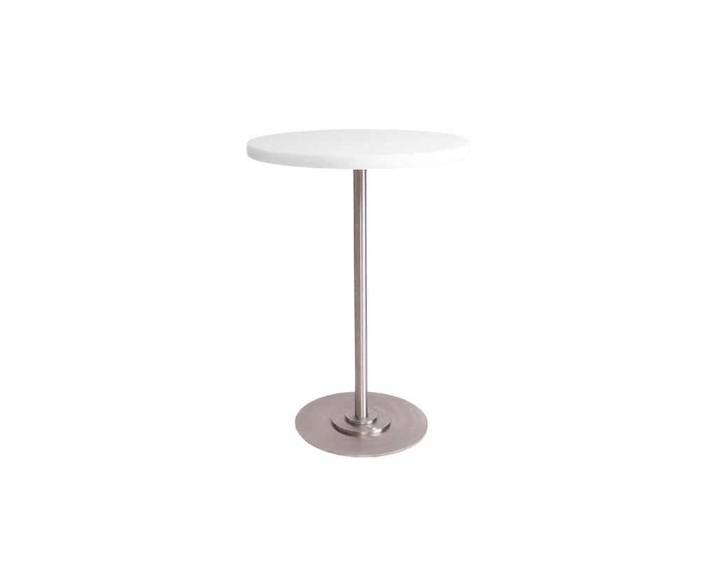 FRAMA - Table 57 | White / Stainless Steel | Ø55
