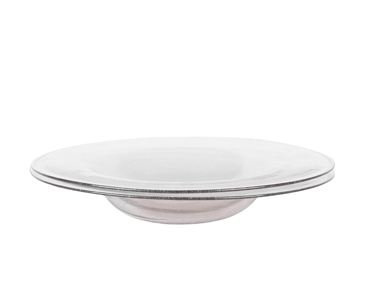 FRAMA - Isle Glass Shallow Bowl Set of Two | Light Smoke Frama