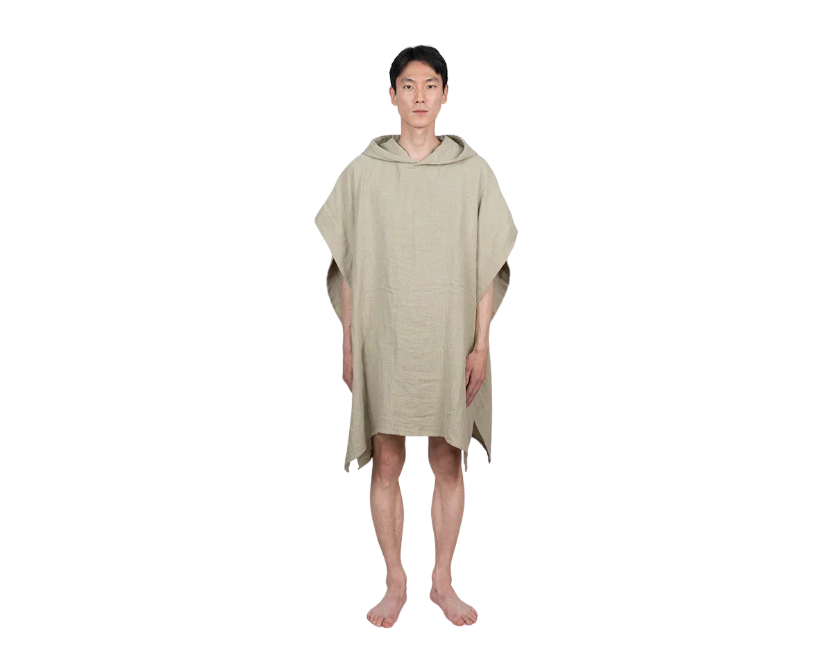 FRAMA - Light Towel Poncho | Sage Green Frama