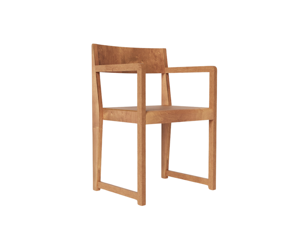 FRAMA - Armrest Chair 01 | Warm Brown Birch