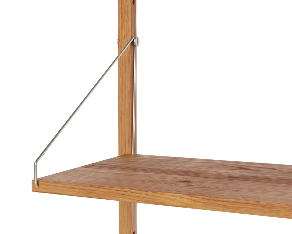 FRAMA - Shelf Library Triple Section | Natural Oak | H185.2 / W80 FRAMA