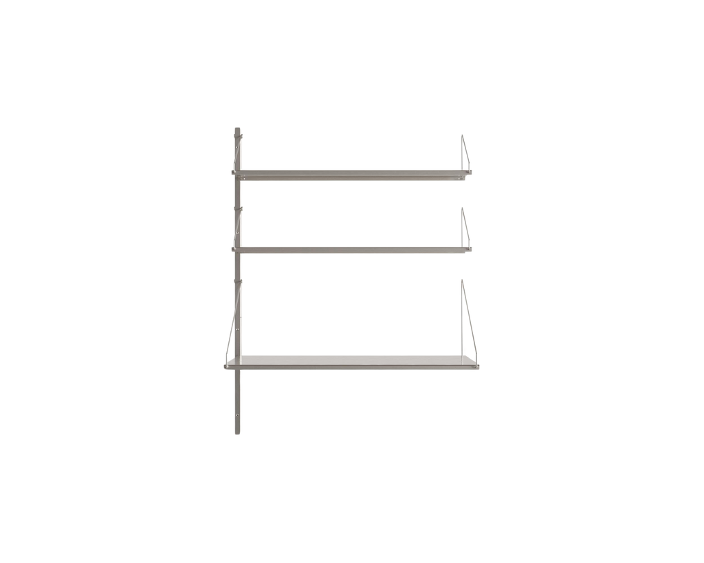 FRAMA - シェルフライブラリ追加デスクセクション | ステンレススチール | H108.4 / W80