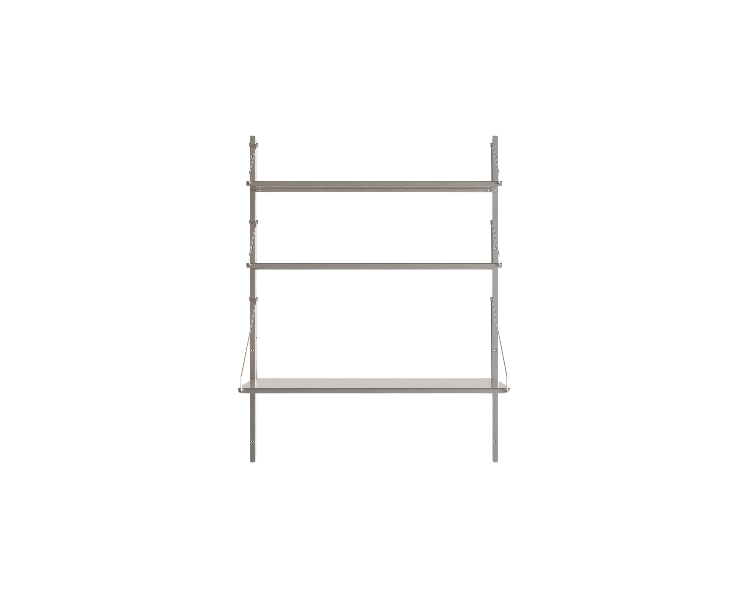 FRAMA - シェルフ ライブラリー デスク セクション | ステンレススチール | H108.4 / W80