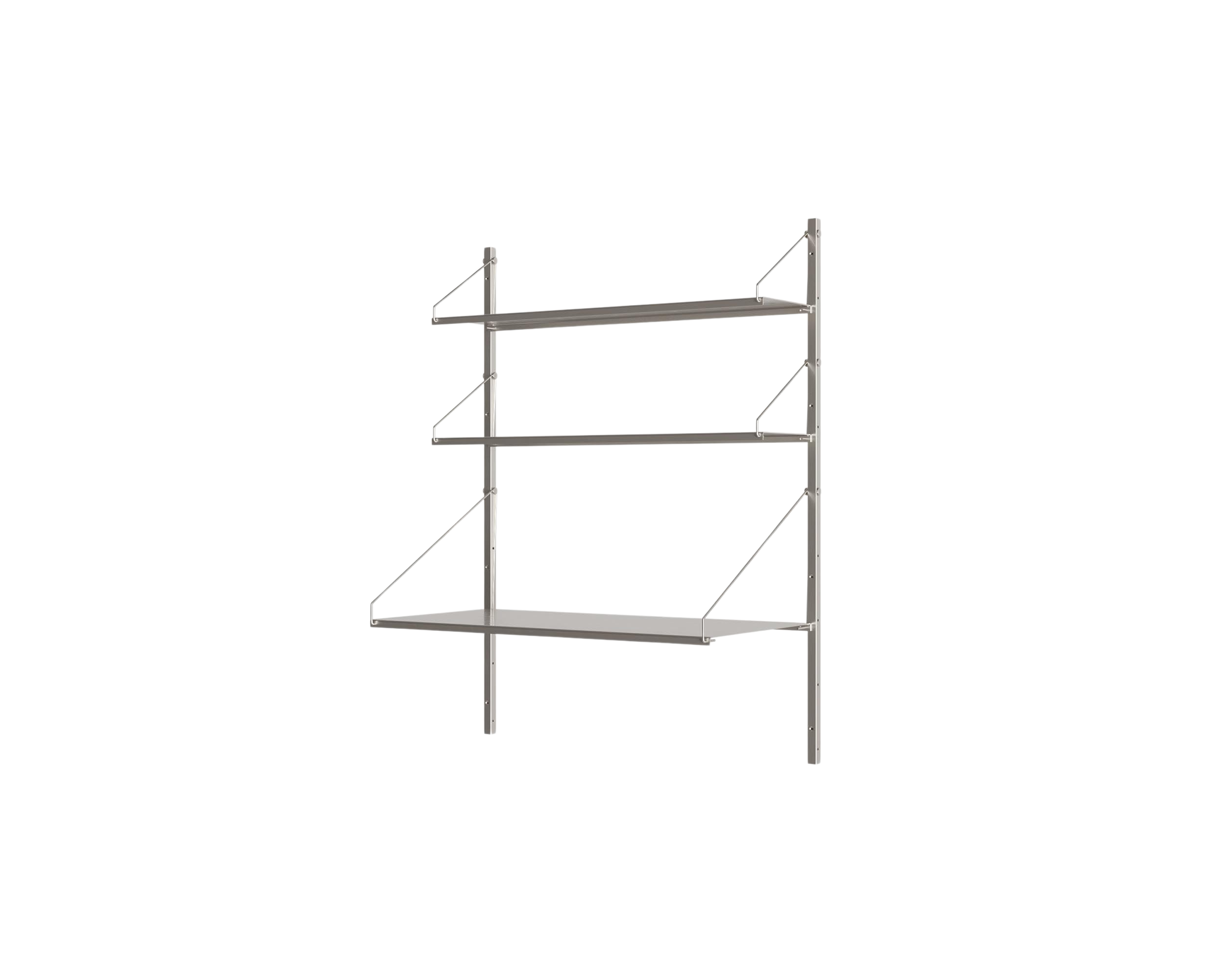FRAMA - シェルフ ライブラリー デスク セクション | ステンレススチール | H108.4 / W80