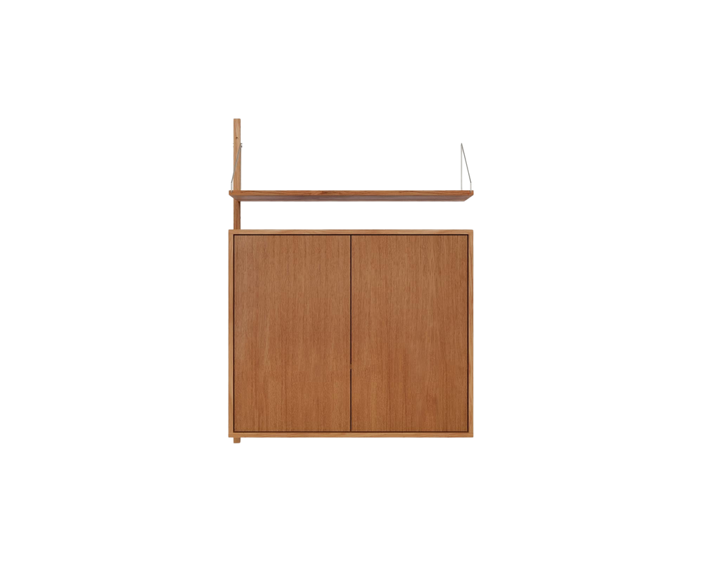 FRAMA - シェルフライブラリー ミディアムキャビネット アドオンセクション | ナチュラルオーク | H114.8 / W80