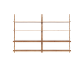 FRAMA - シェルフライブラリー ダブルセクション | ナチュラルオーク | H114.8 / W80