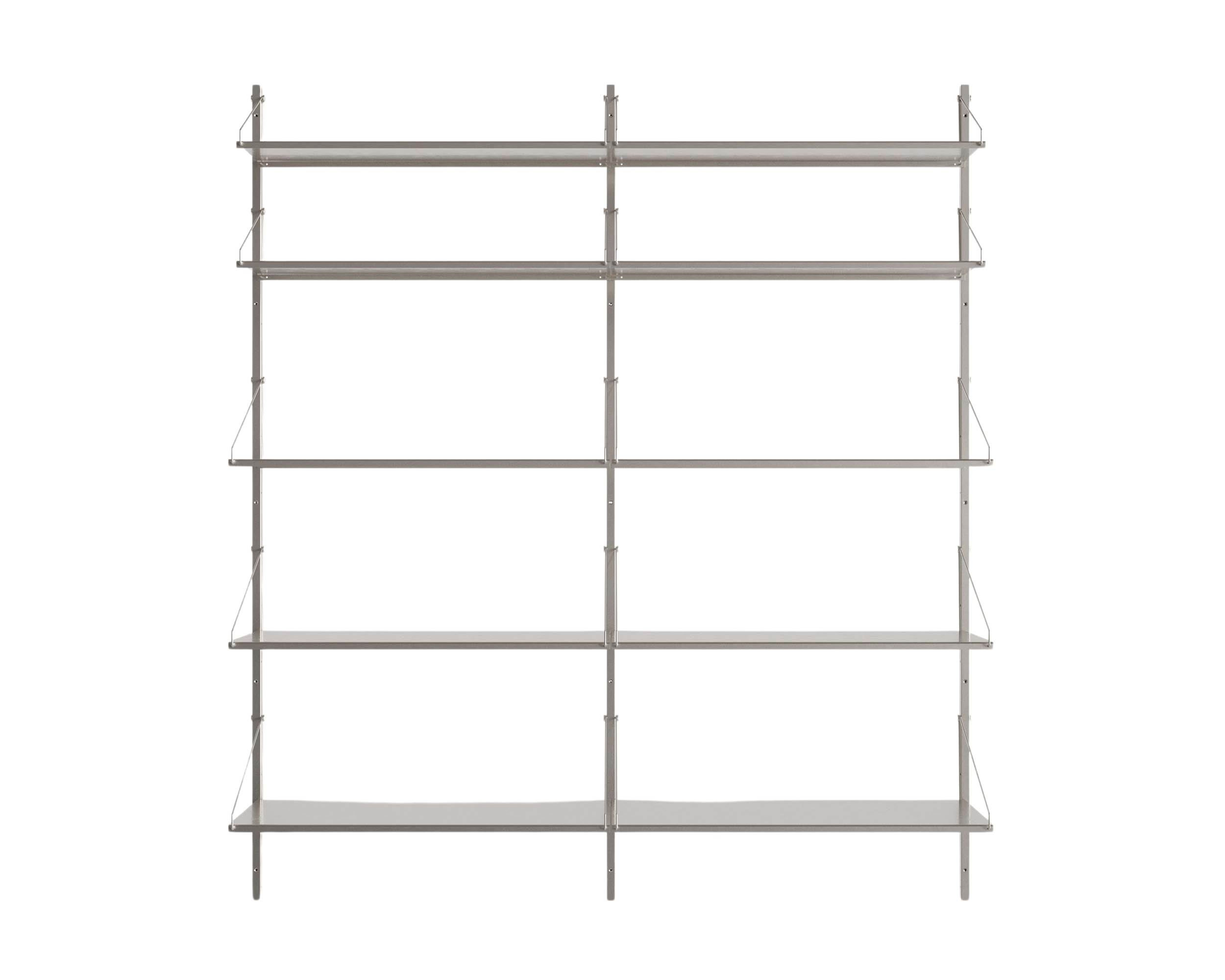 FRAMA - シェルフライブラリー ダブルセクション | ステンレススチール | H185.2 / W80