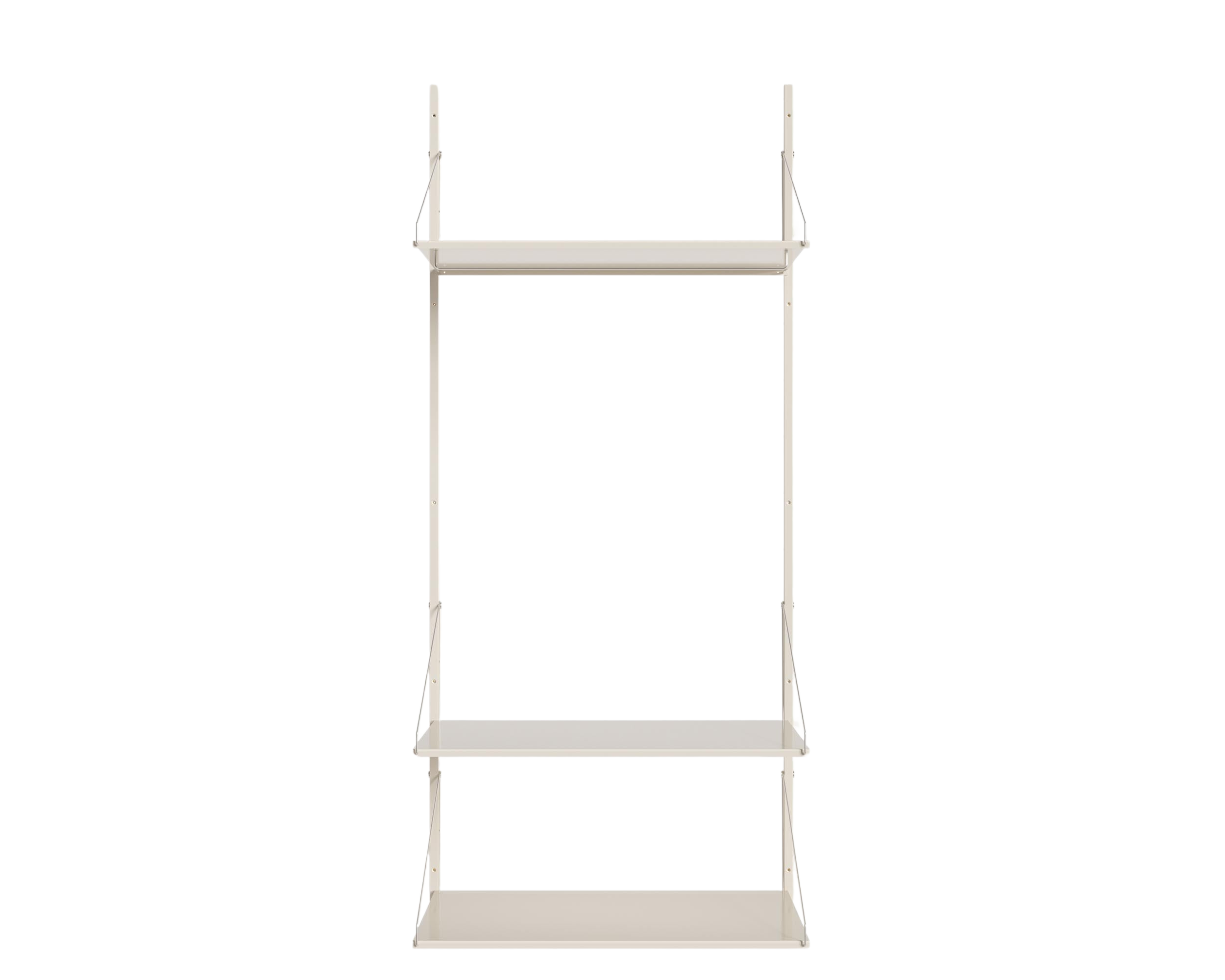 FRAMA - Shelf Library Hanger Section | Warm White Steel | H185.2 / W80 FRAMA