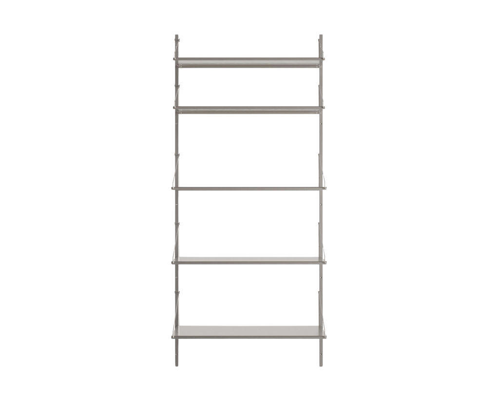 FRAMA - シェルフライブラリ シングルセクション | ステンレススチール | H185.2 / W80