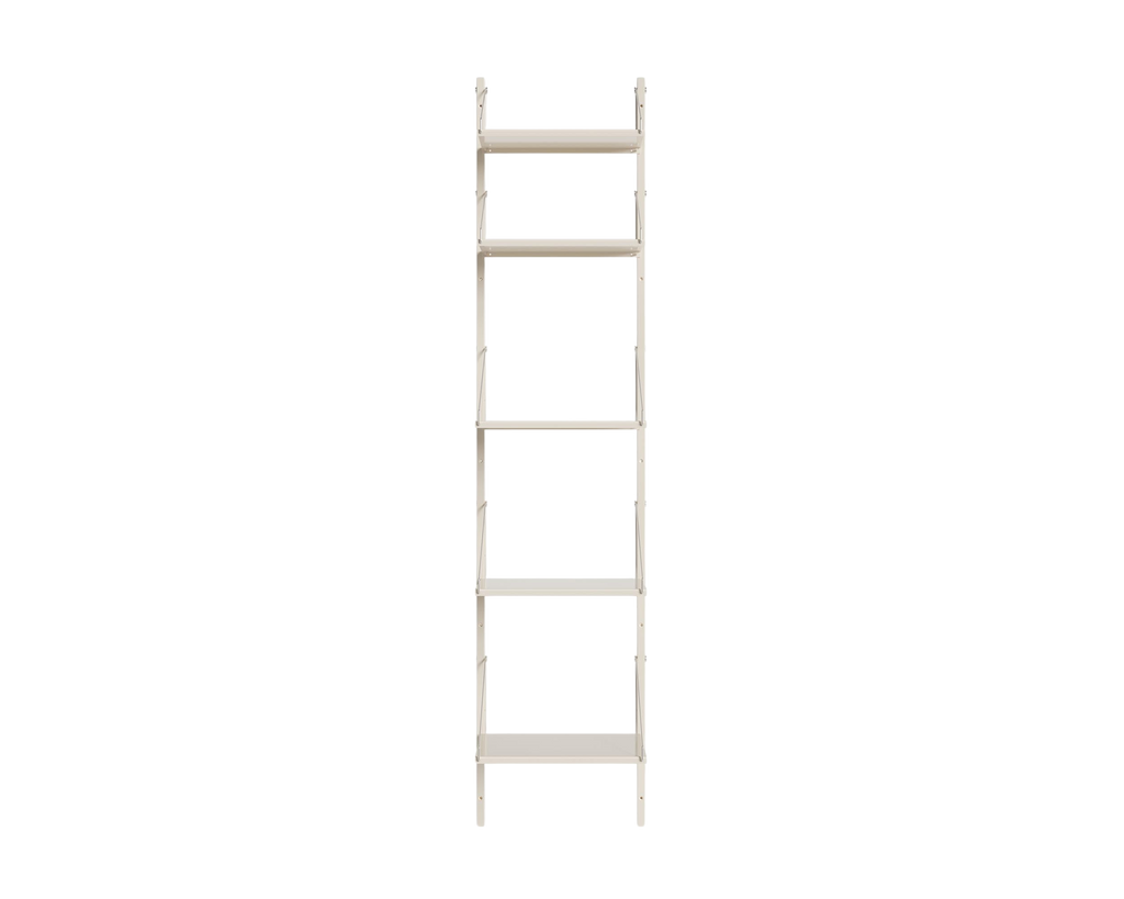 FRAMA - Shelf Library Single Section | Warm White Steel | H185.2 / W40 FRAMA