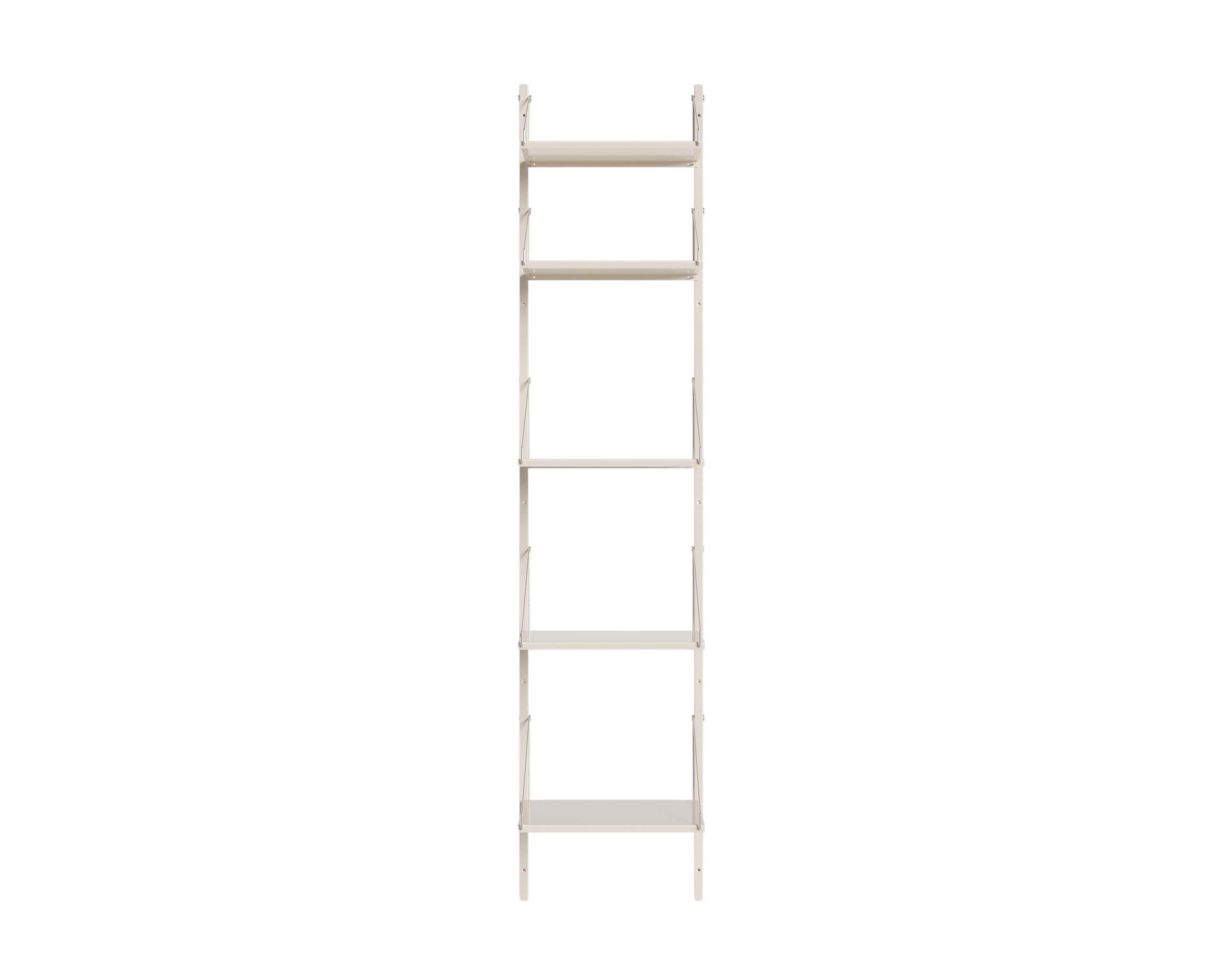 FRAMA - Shelf Library Single Section | Warm White Steel | H185.2 / W40 FRAMA