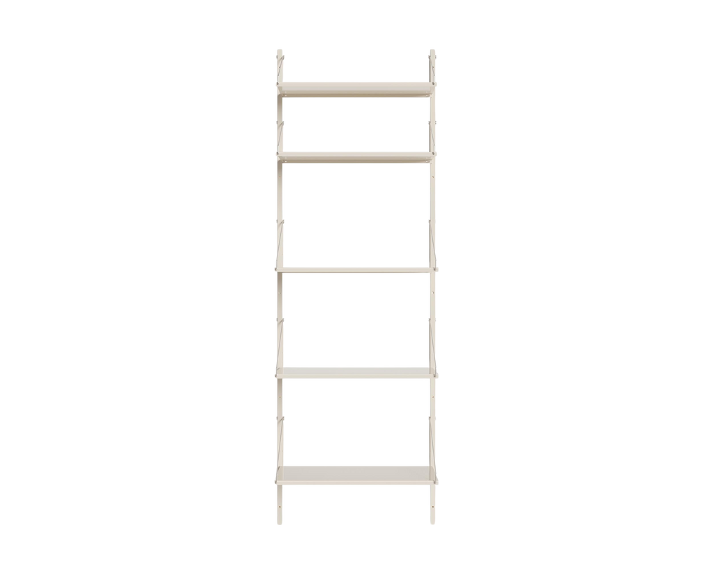FRAMA - Shelf Library Single Section | Warm White Steel | H185.2 / W60 FRAMA