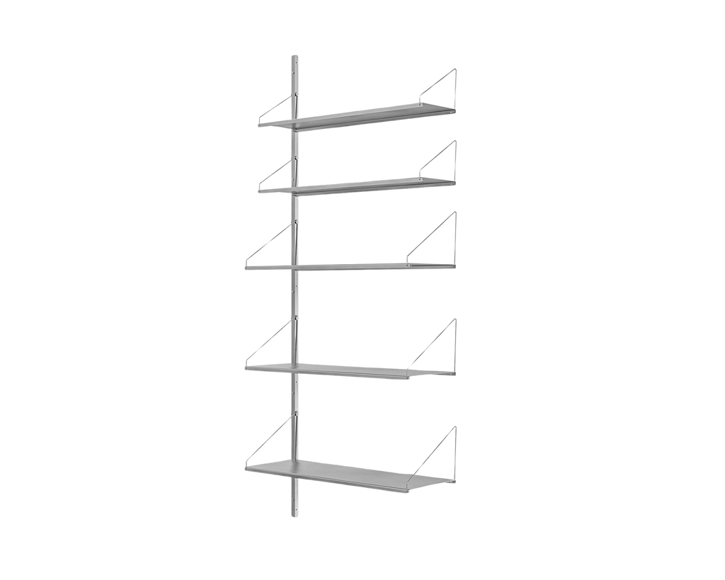 FRAMA - Shelf Library Add-on Section | Stainless Steel | H185.2 / W80 FRAMA