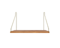 FRAMA - Single Shelf | Natural Oak / Brass | D27 / W40