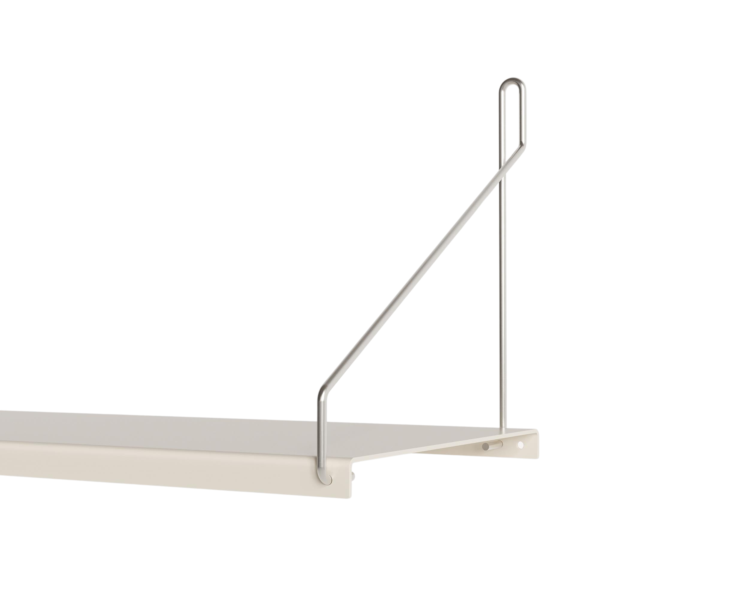 FRAMA - Single Shelf | Warm White Steel | D20 / W40 FRAMA