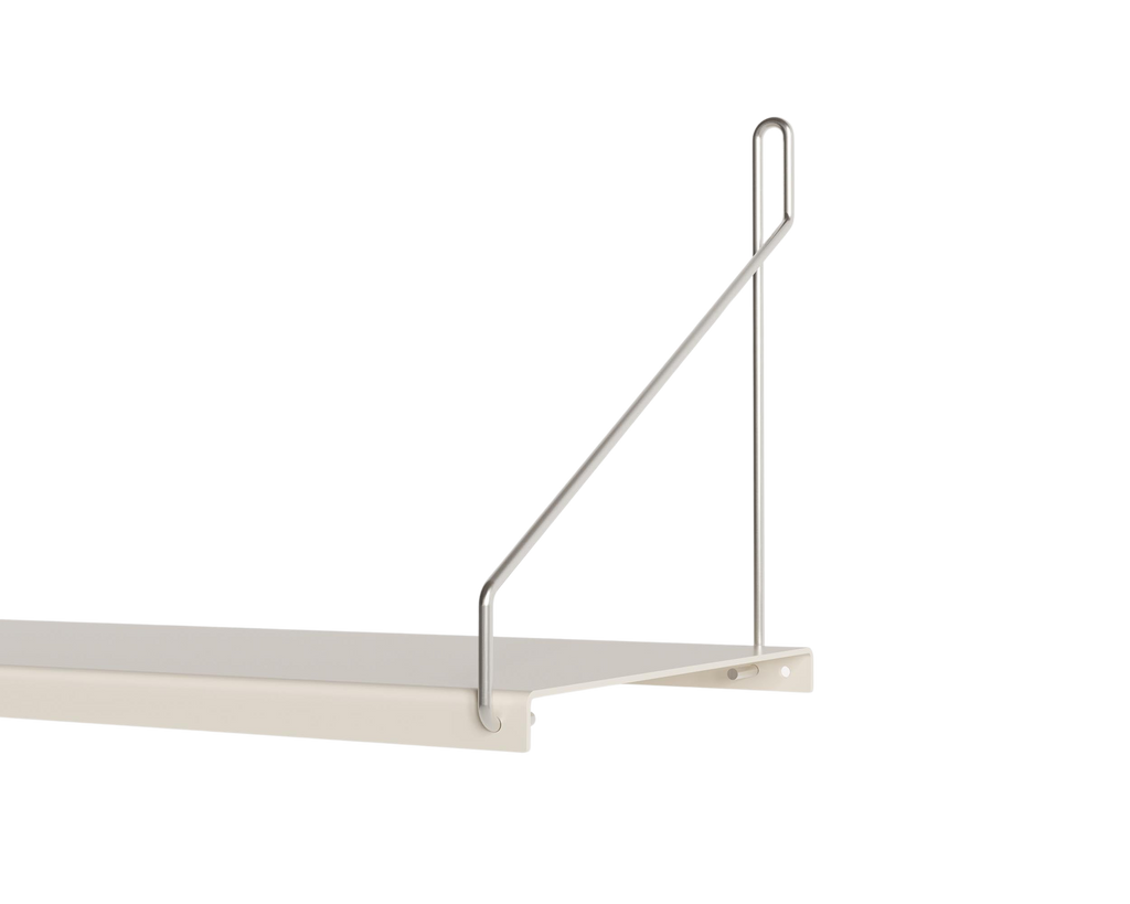 FRAMA - Single Shelf | Warm White Steel | D20 / W80 FRAMA
