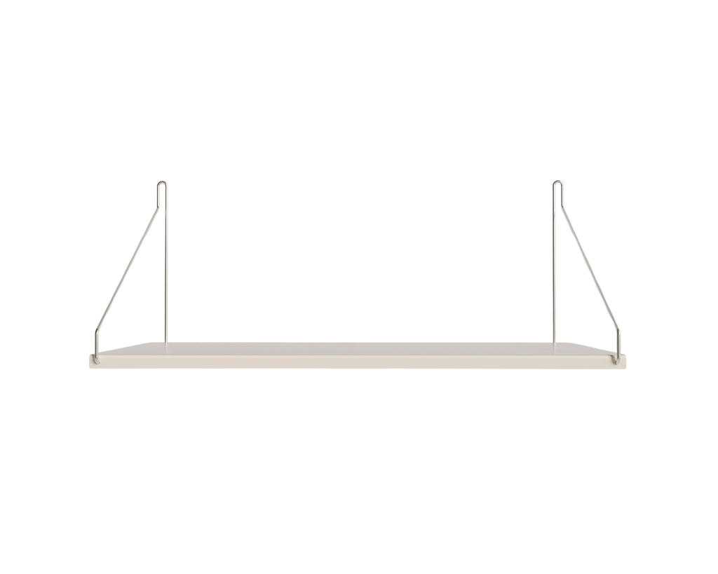 FRAMA - Single Shelf | Warm White Steel | D27 / W60 FRAMA