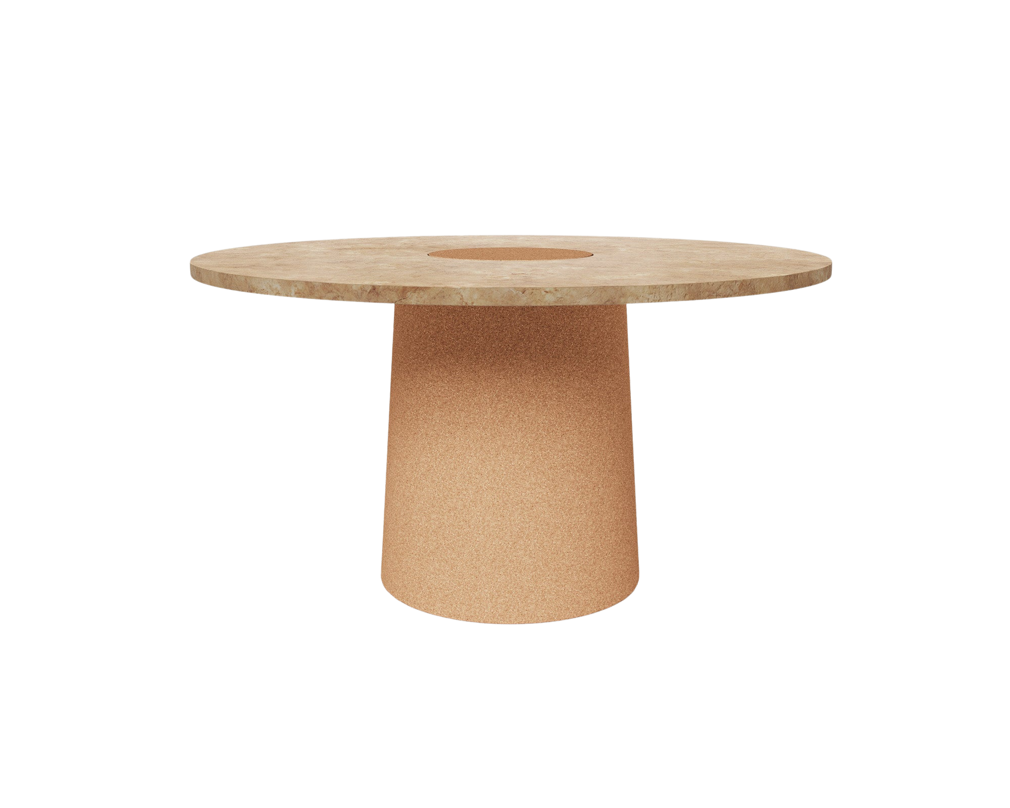 FRAMA - Sintra Dining Table | Yellow Limestone / Cork