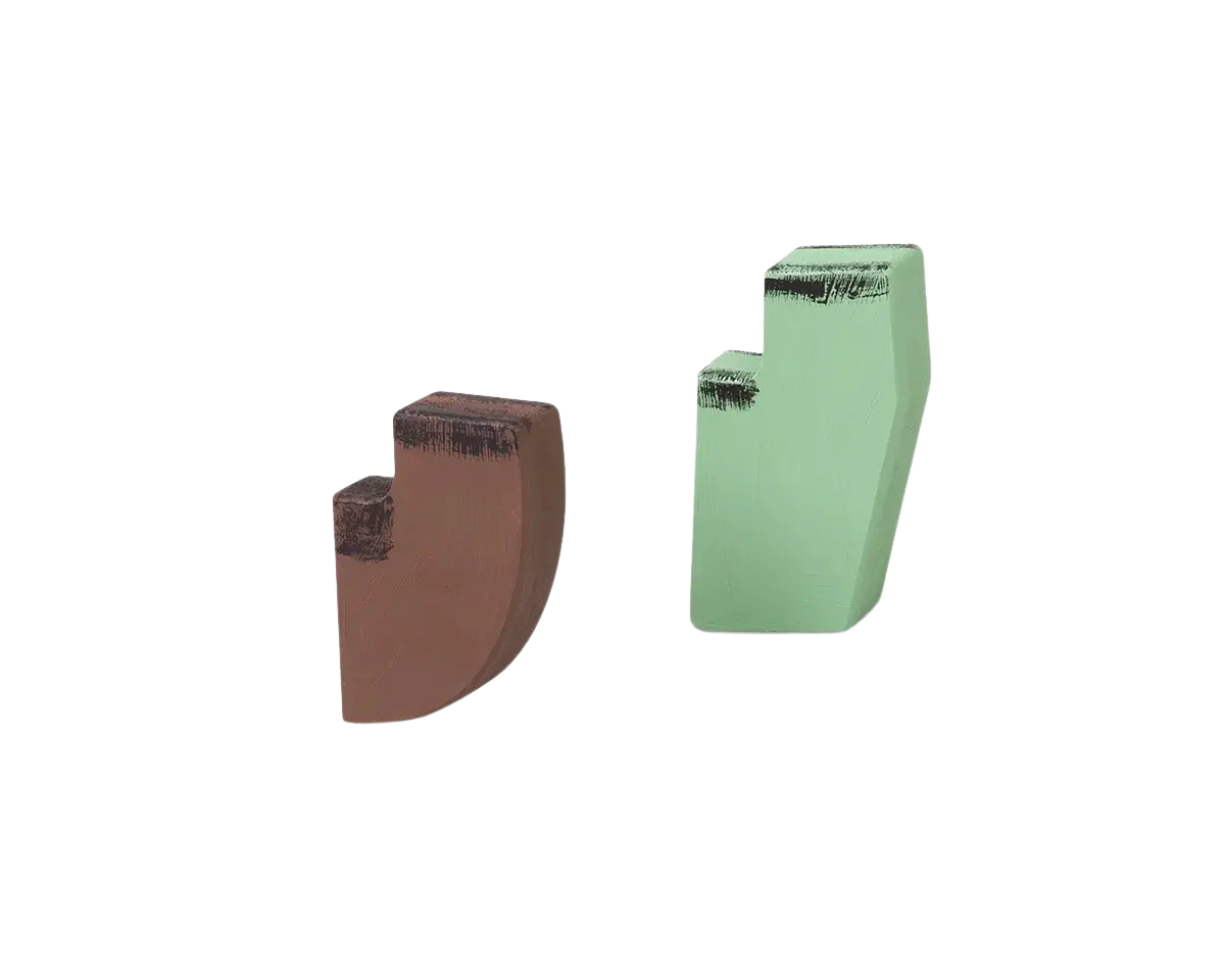 FRAMA - Toogood x FRAMA | Hook Sculpture Set of Two | Green + Brown
