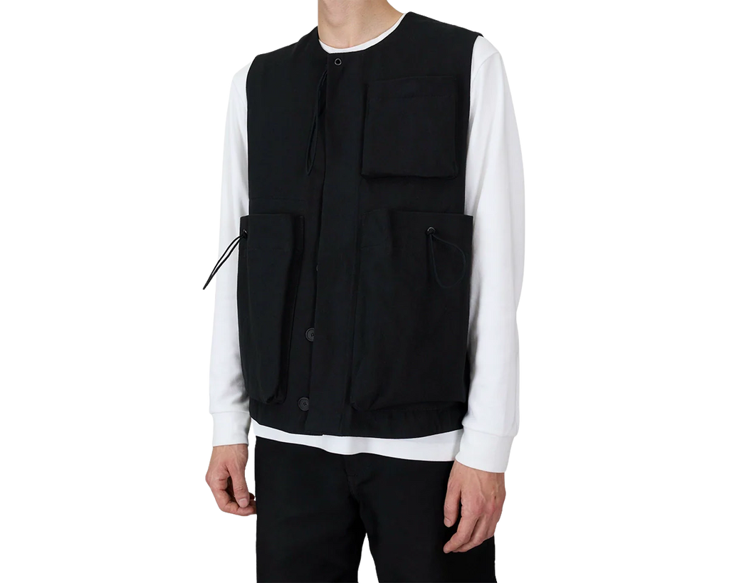 FRAMA - Toogood x FRAMA | Roper Gilet | Painted Cotton Yellow + Green + Pink