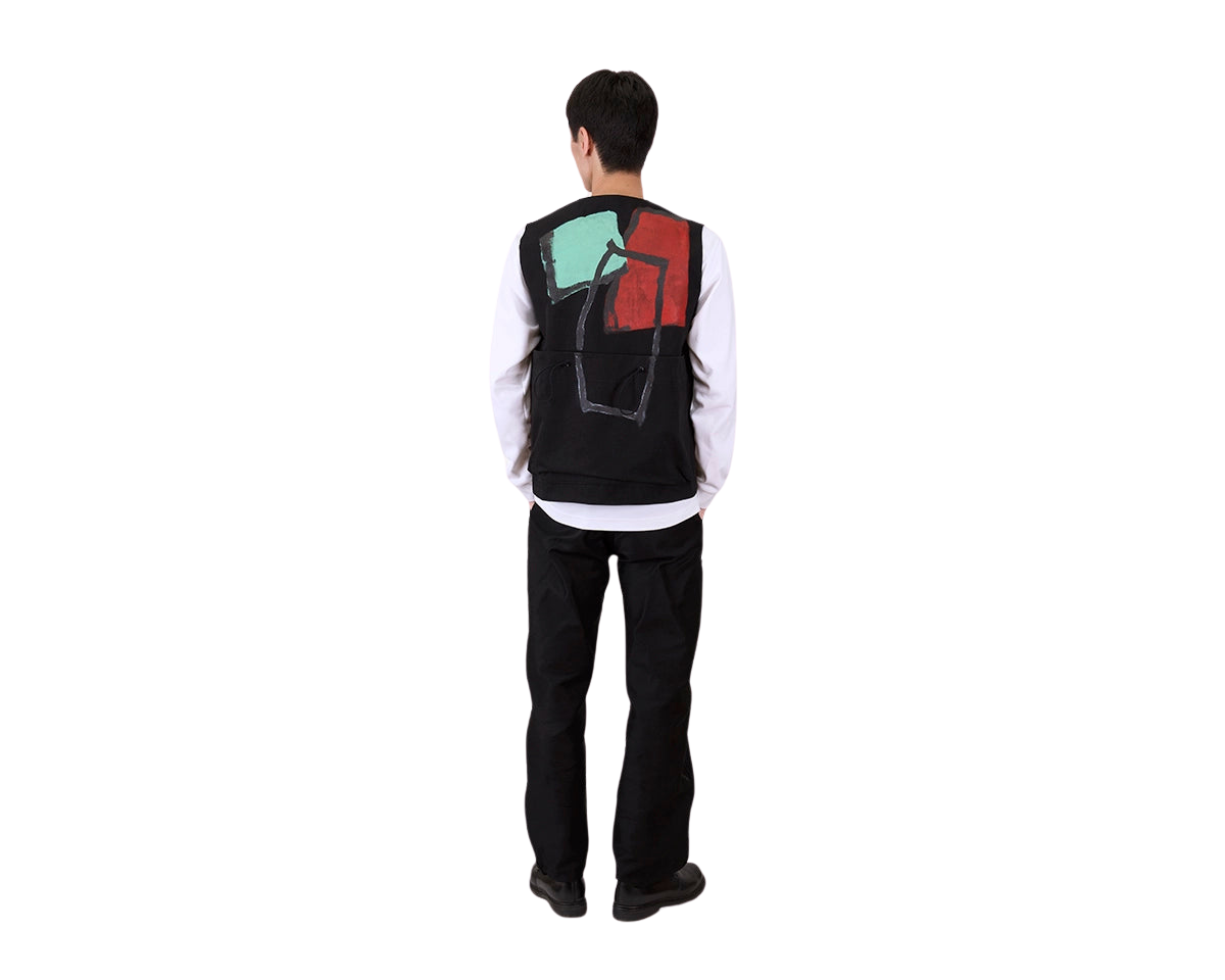 FRAMA - Toogood x FRAMA | Roper Gilet | Painted Cotton Green + Red