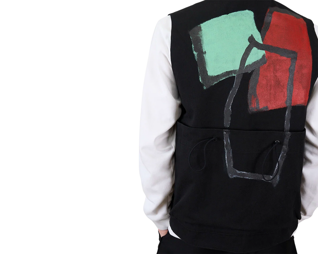 FRAMA - Toogood x FRAMA | Roper Gilet | Painted Cotton Green + Red