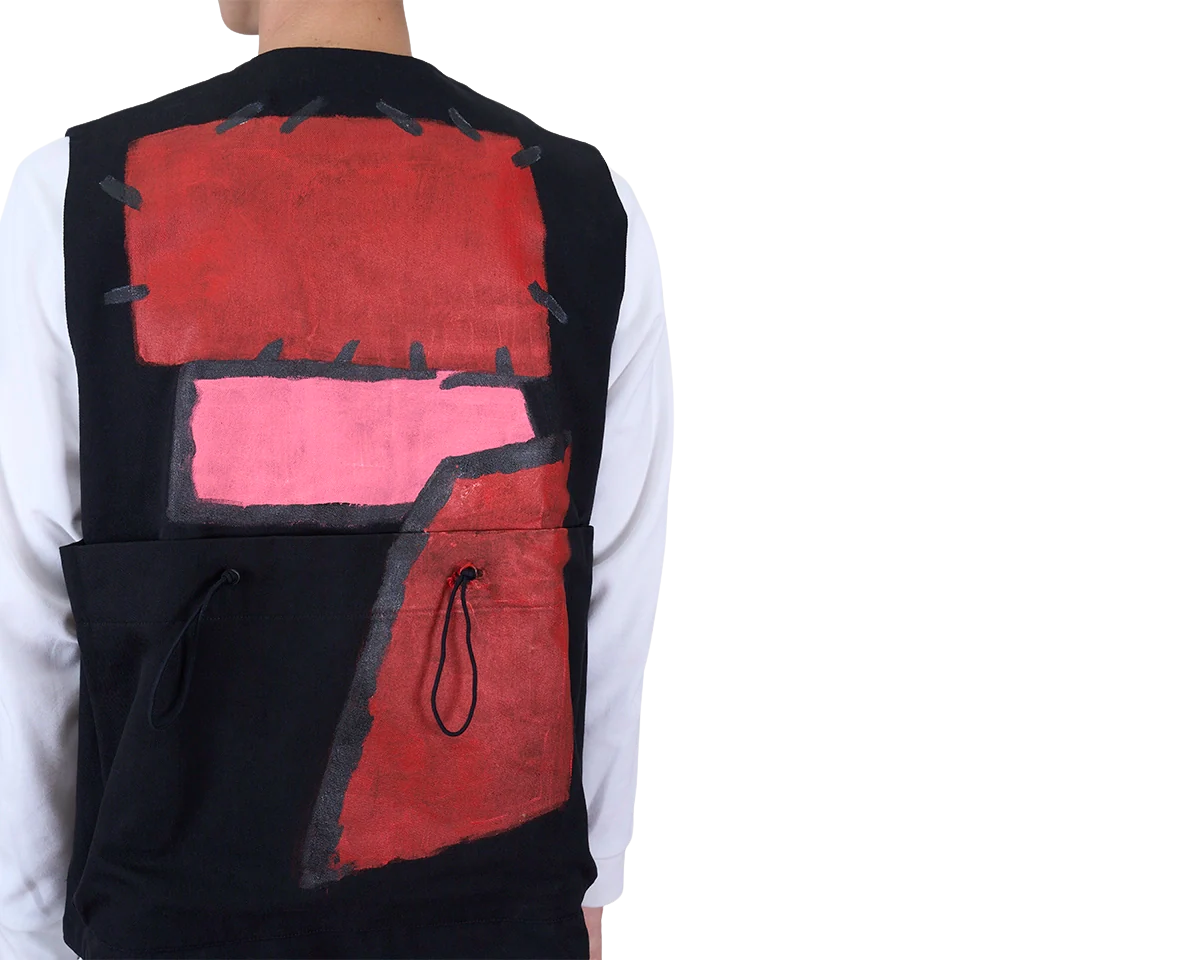 FRAMA - Toogood x FRAMA | Roper Gilet | Painted Cotton Red + Pink