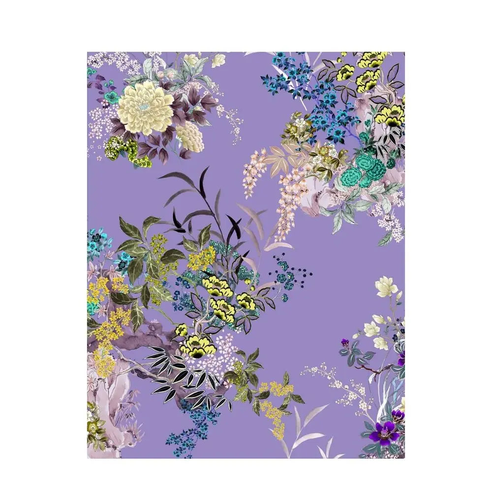 MENG Purple Silk Satin Pyjama Set Pyjama 