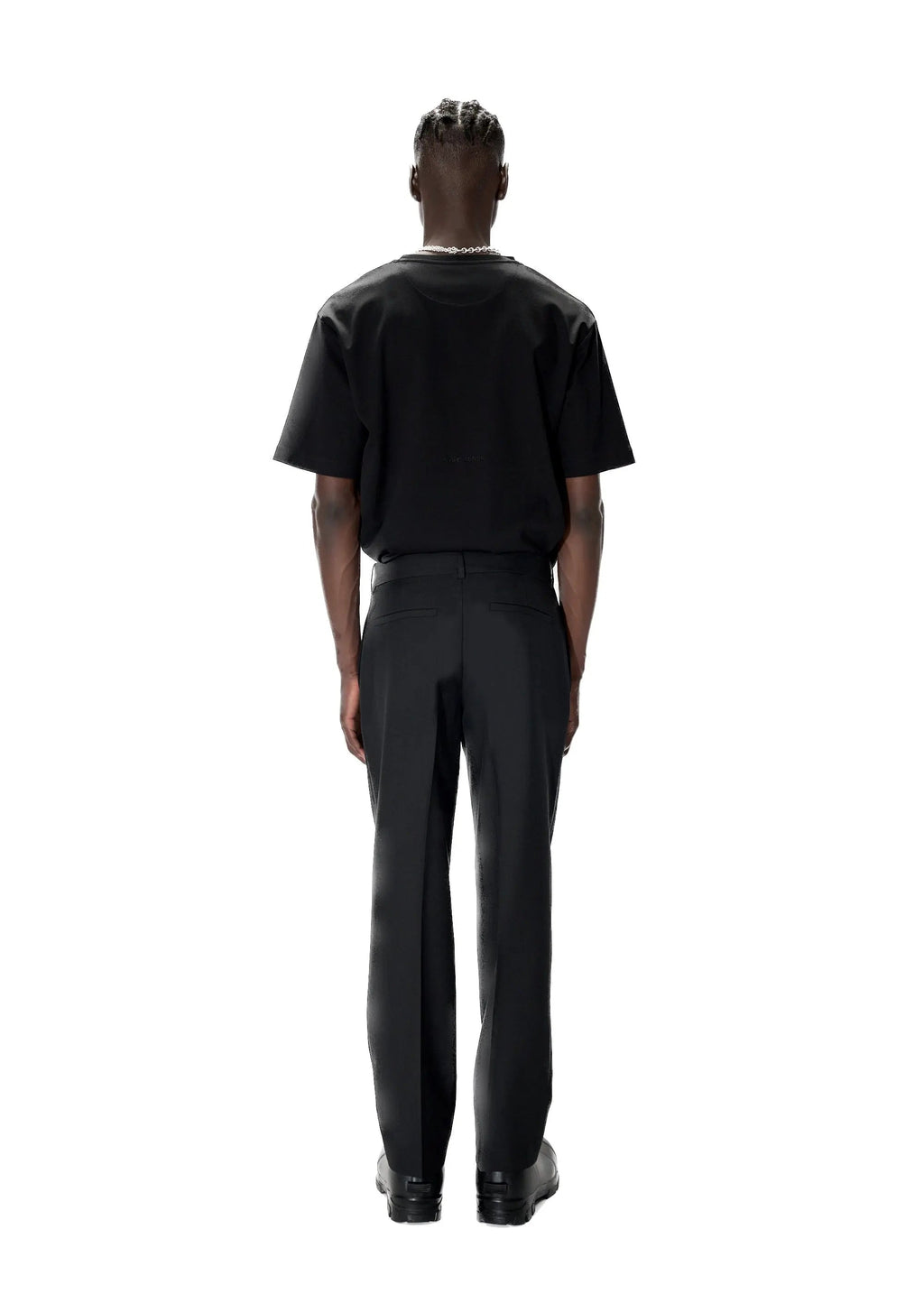 PAST TENSE Regular Fit Wool Trousers 