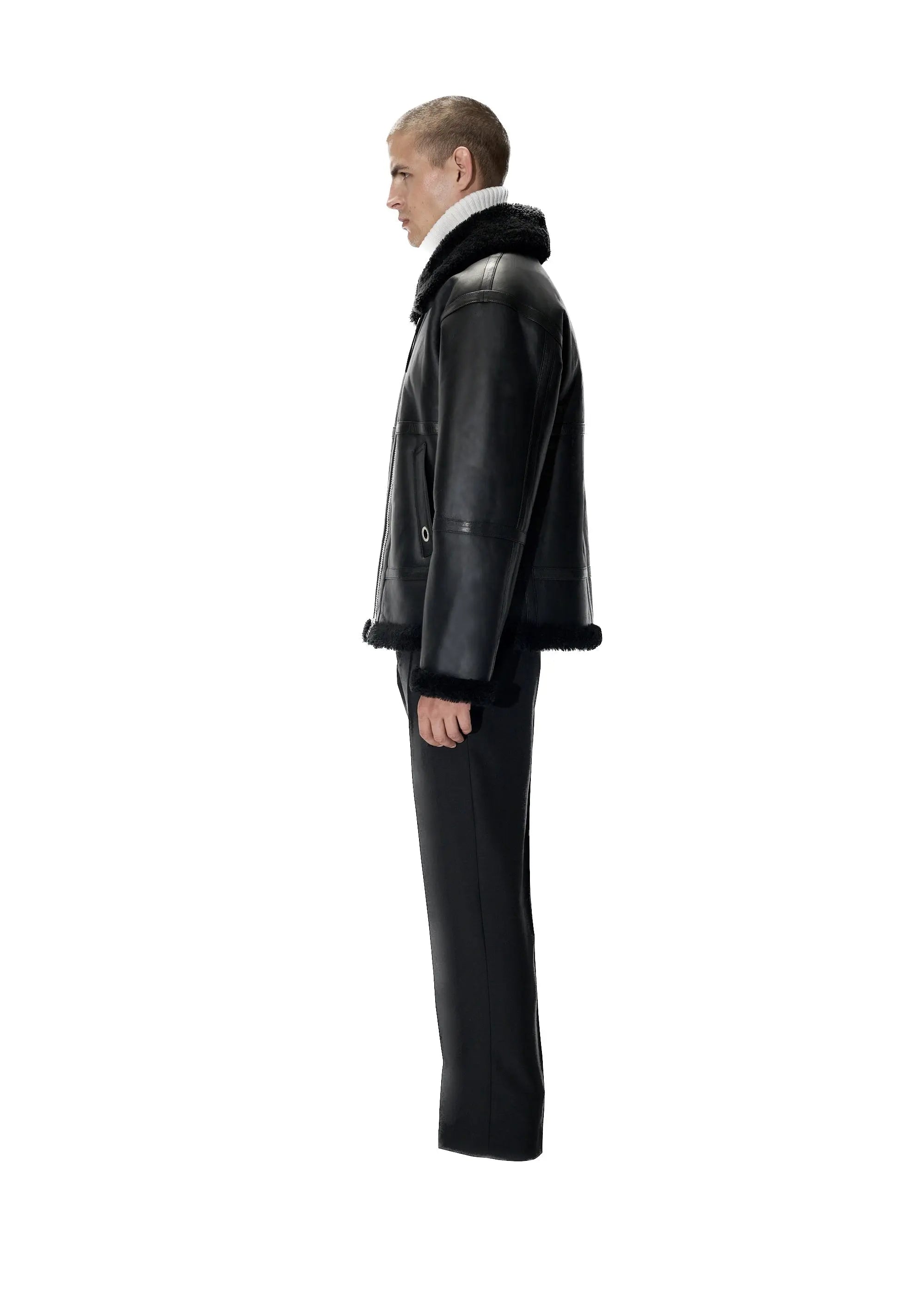 PAST TENSE Shearling Jacket 