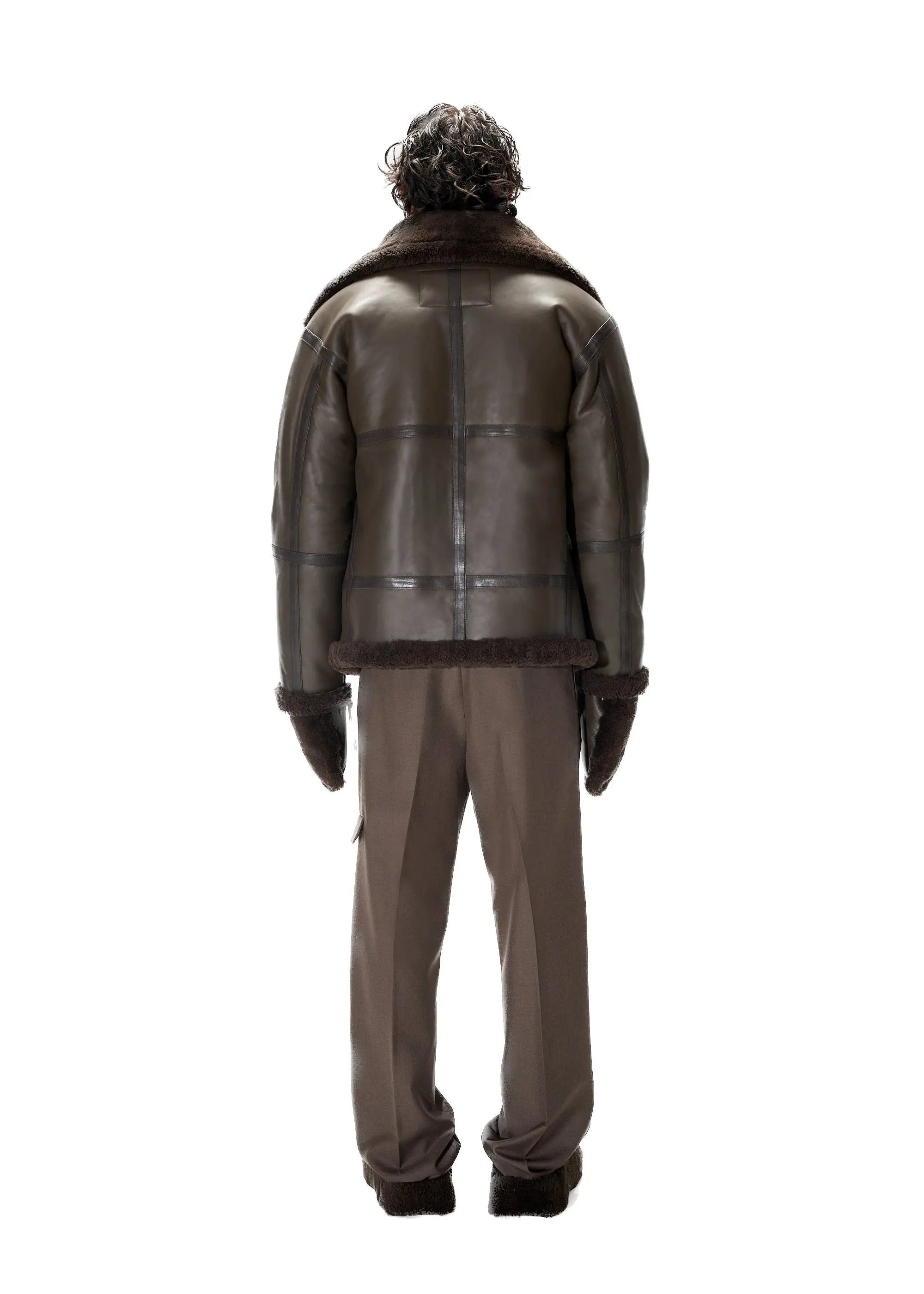 PAST TENSE Shearling Jacket 