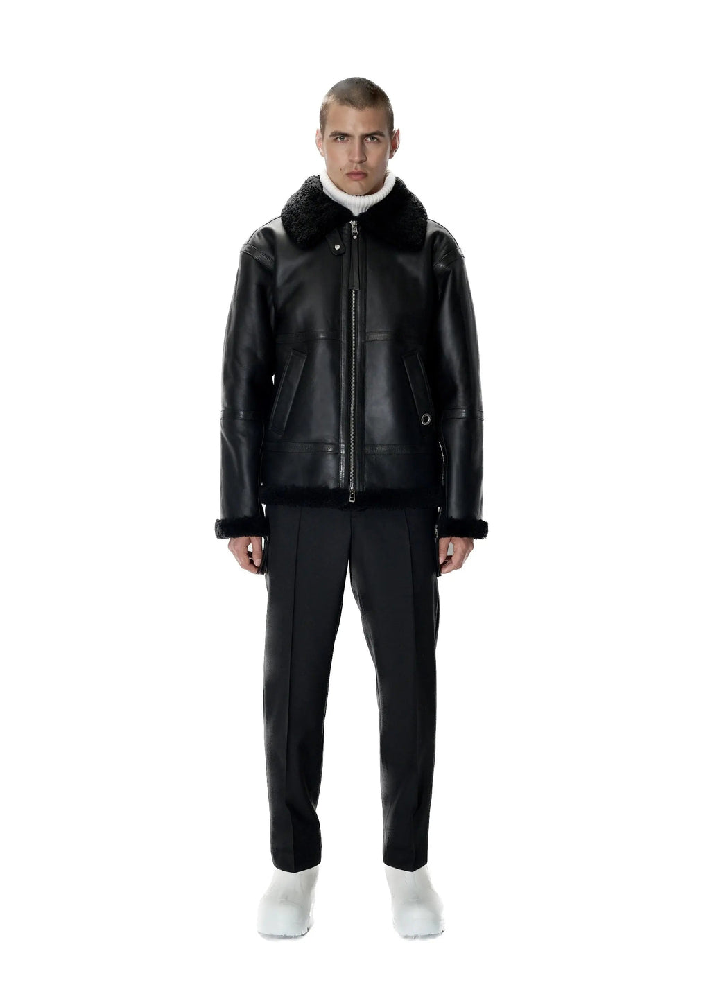 PAST TENSE Shearling Jacket 