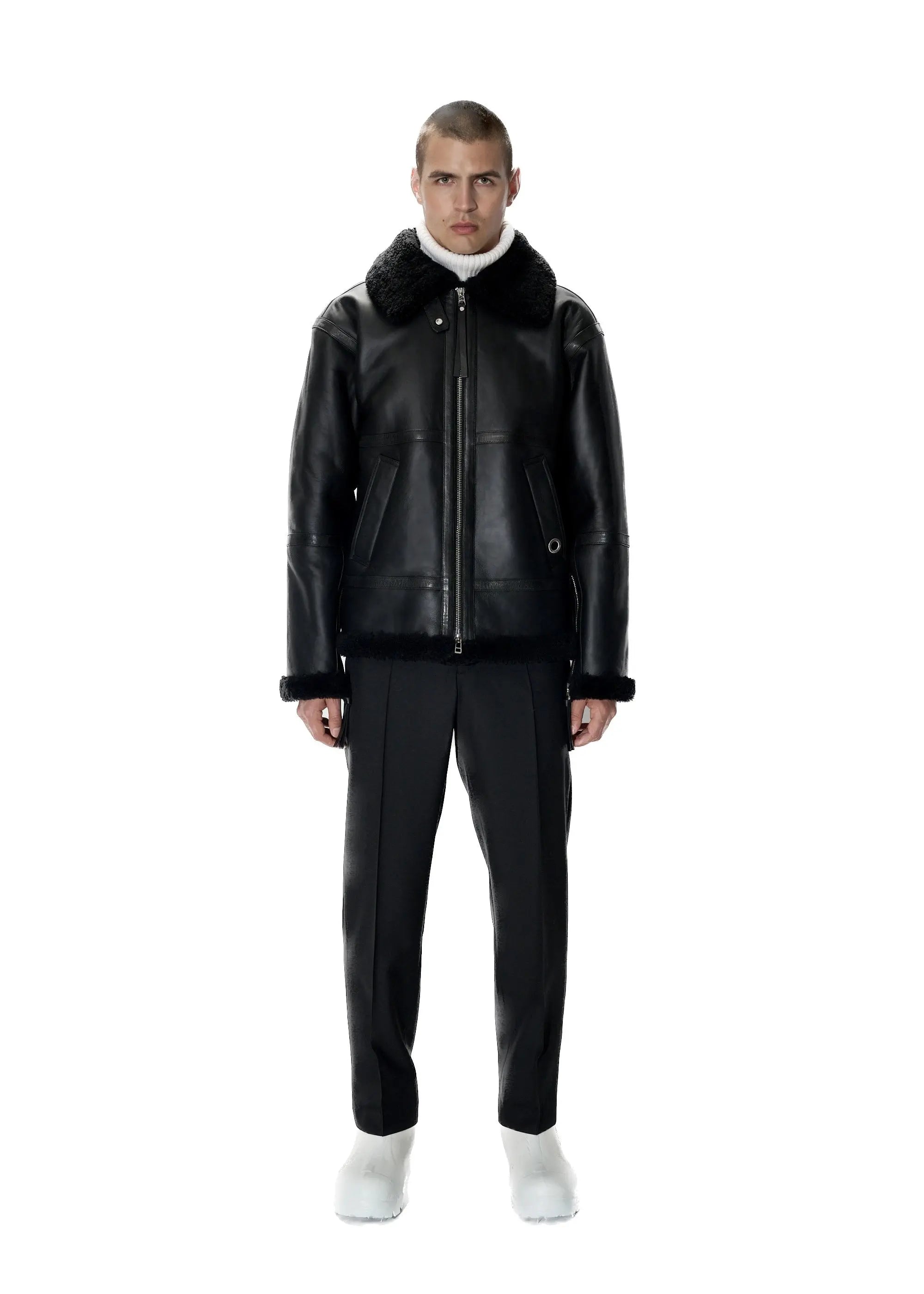 PAST TENSE Shearling Jacket 