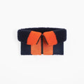 Toasties Paris Turtle Neck Collar Navy & Orange 